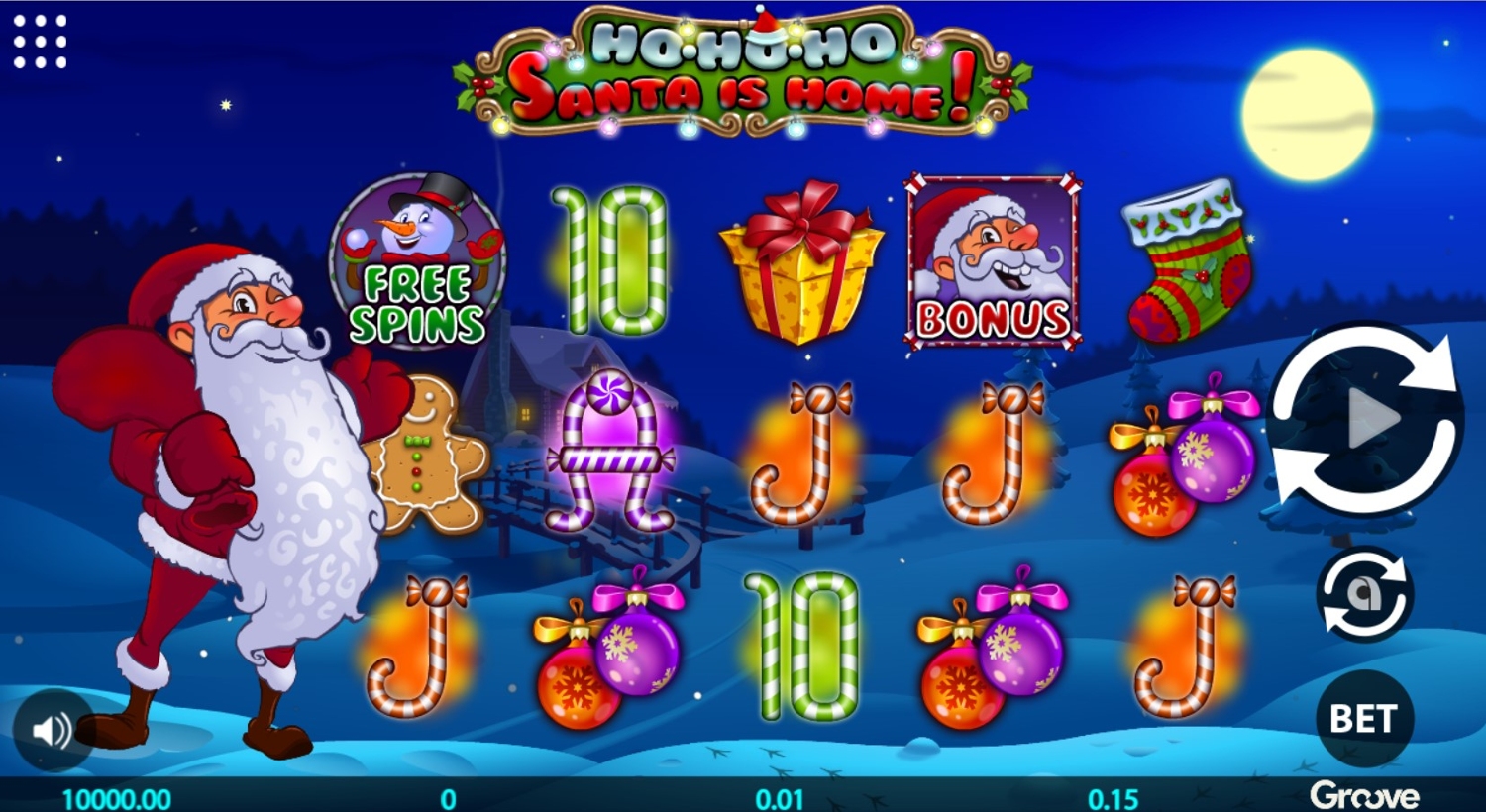 Ho-ho-ho Santa is Home Slot Gameplay
