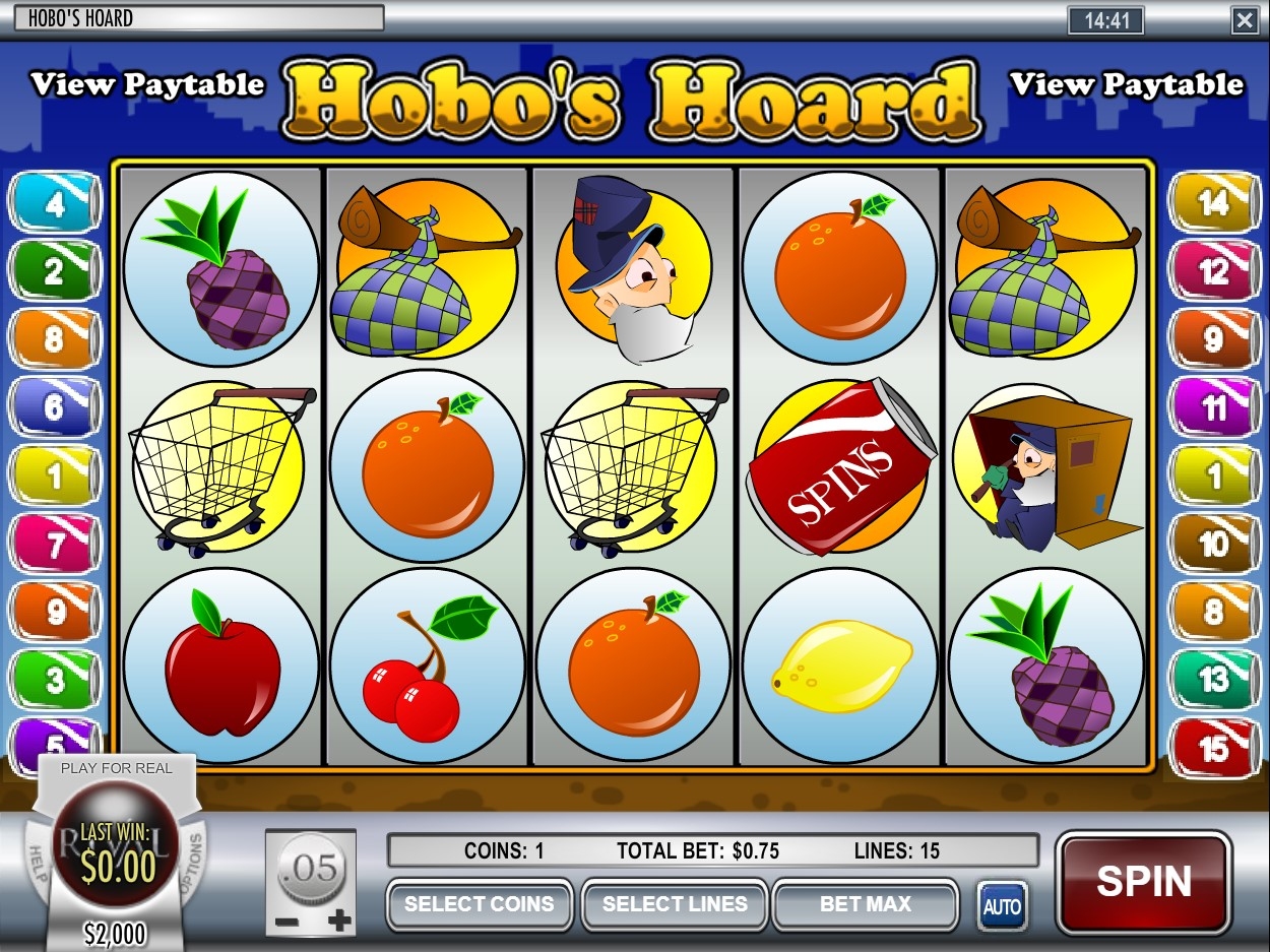 Hobo's Hoard Slot Gameplay