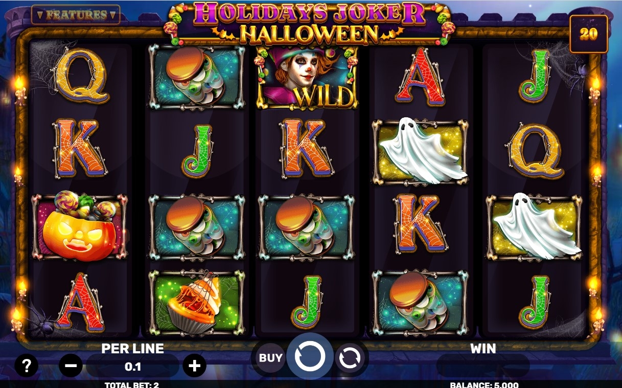 Holidays Joker Halloween Slot Gameplay