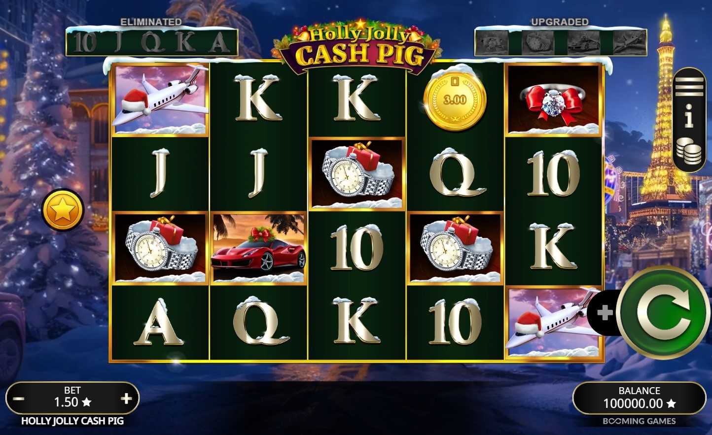 Holly Jolly Cash Pig Slot Gameplay