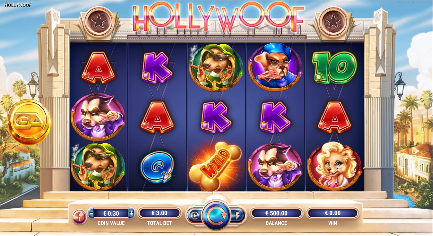 Hollywoof Slot Gameplay