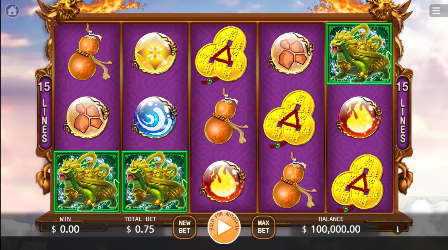 Holy Beast Slot Gameplay