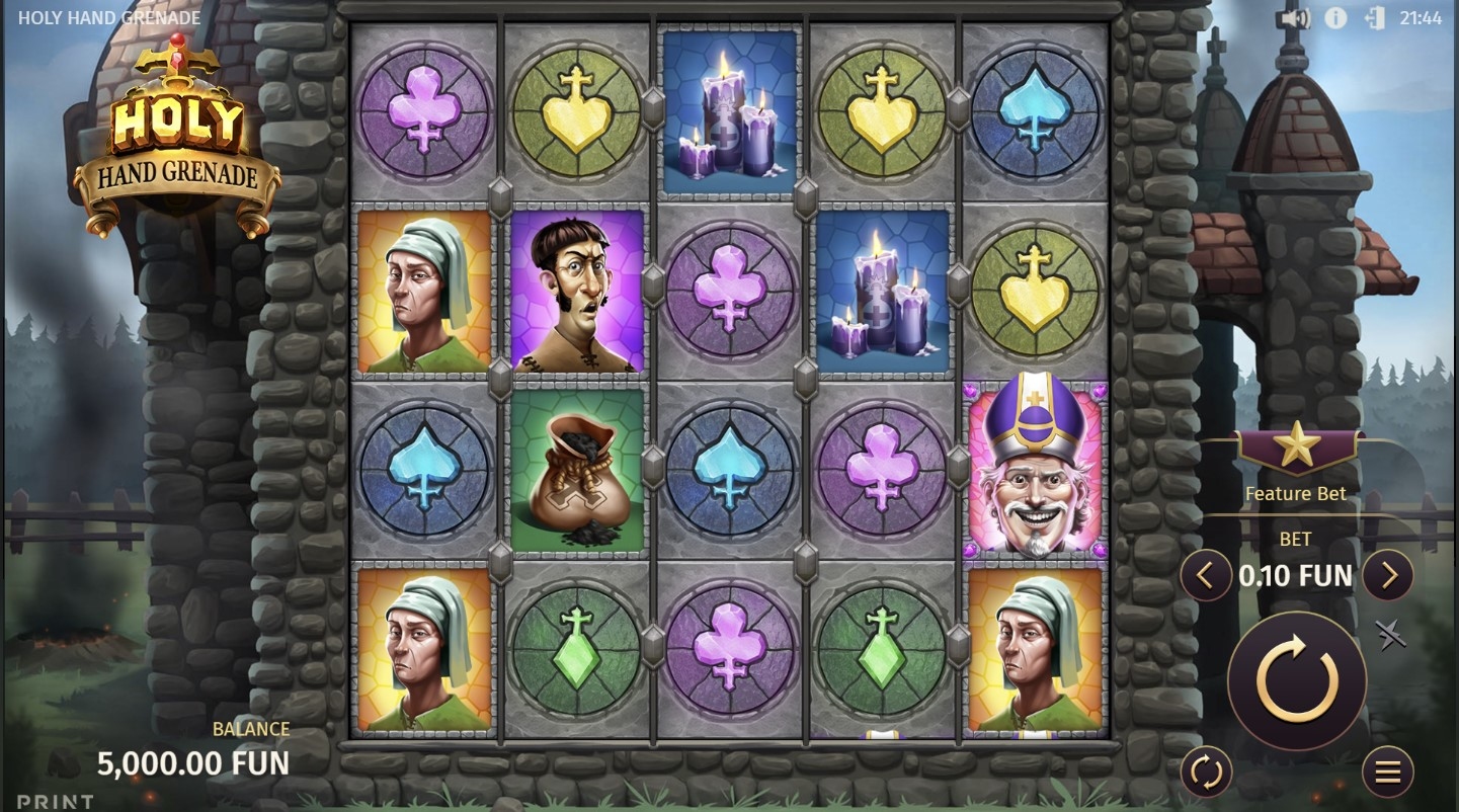 Holy Hand Grenade Slot Gameplay