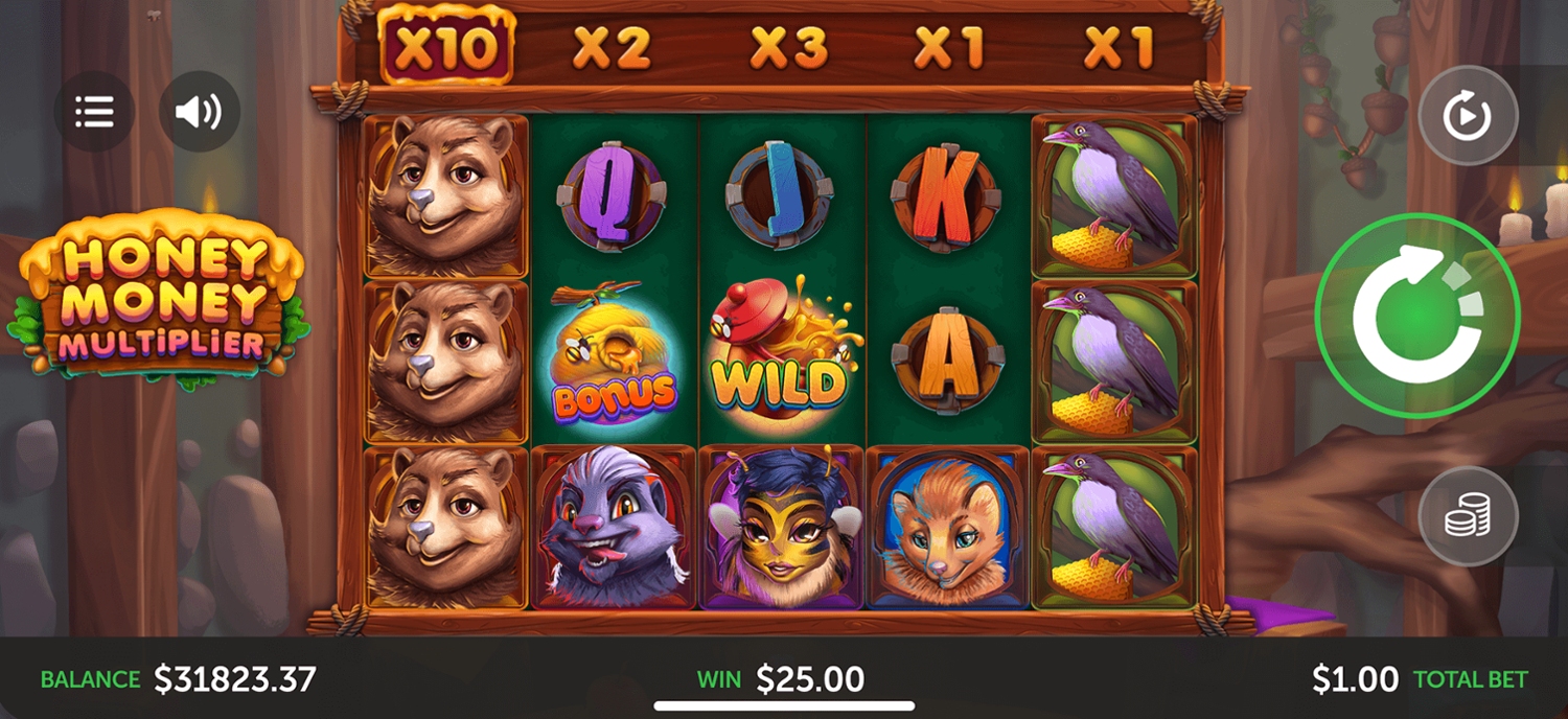 Honey Money Multiplier Slot Gameplay