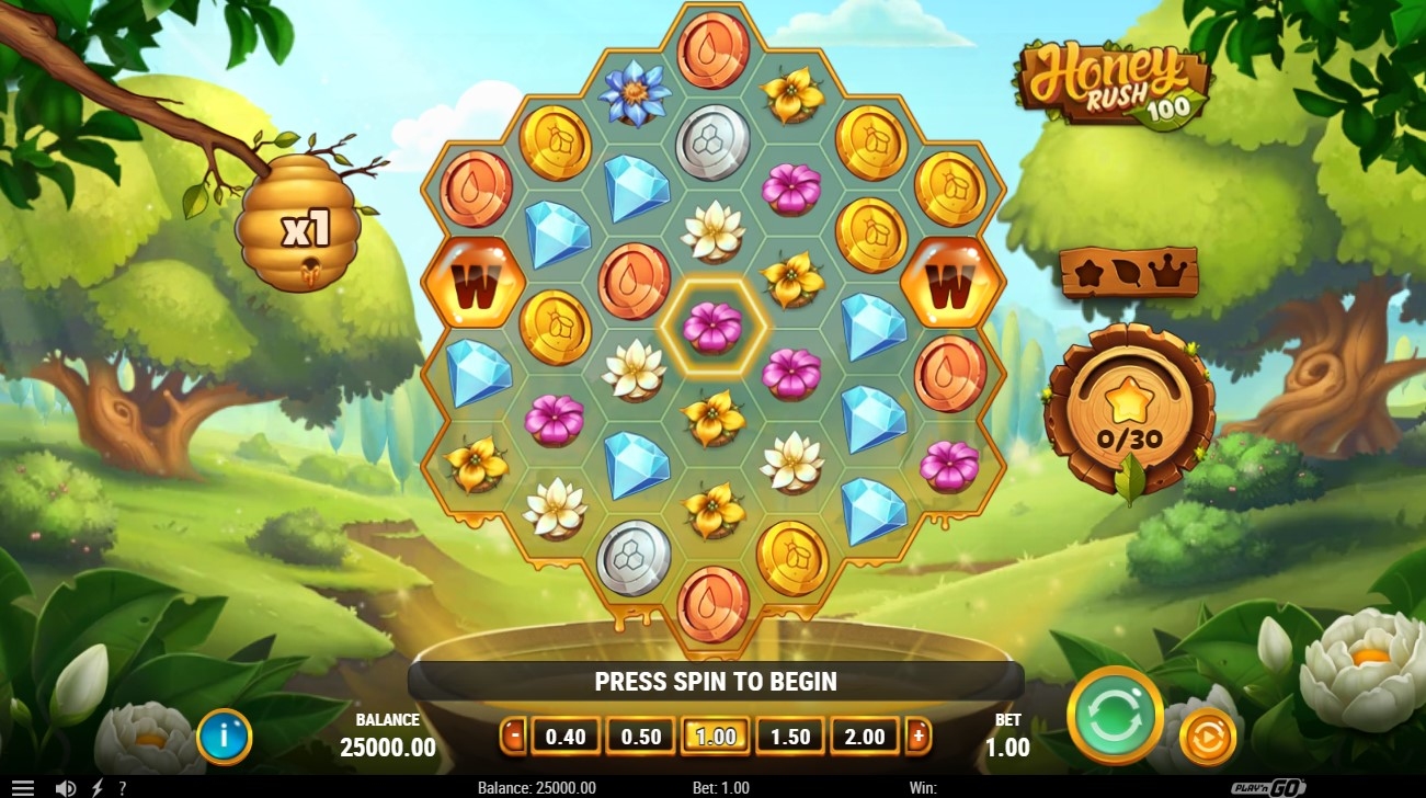 Honey Rush 100 Slot Gameplay