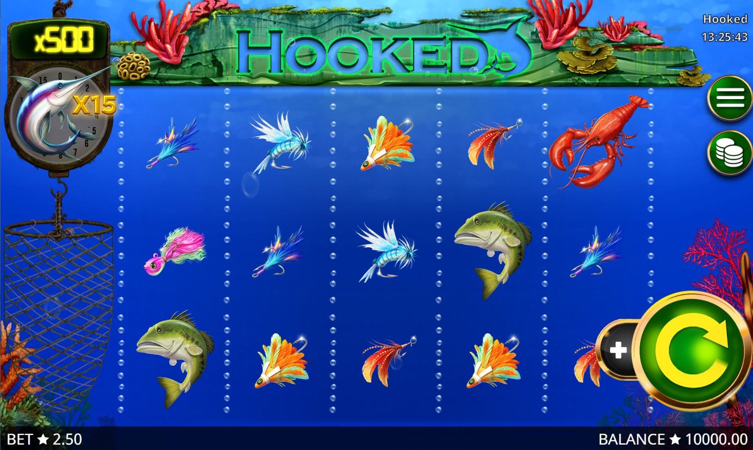 Hooked Slot Gameplay