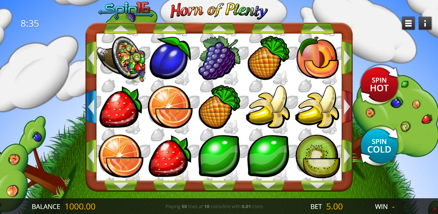 Horn of Plenty Spin 16 Slot Gameplay