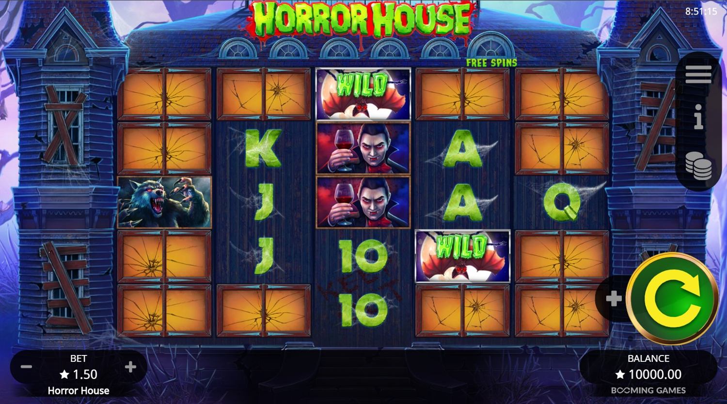 Horror House Slot Gameplay