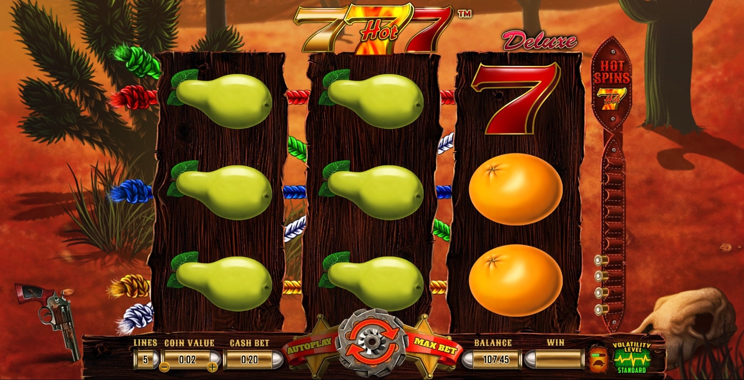 Hot 777 Deluxe Slot Gameplay