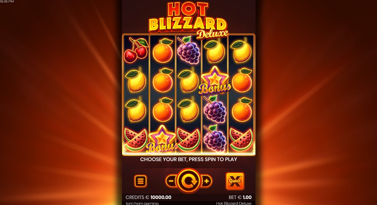 Hot Blizzard Deluxe Slot Gameplay