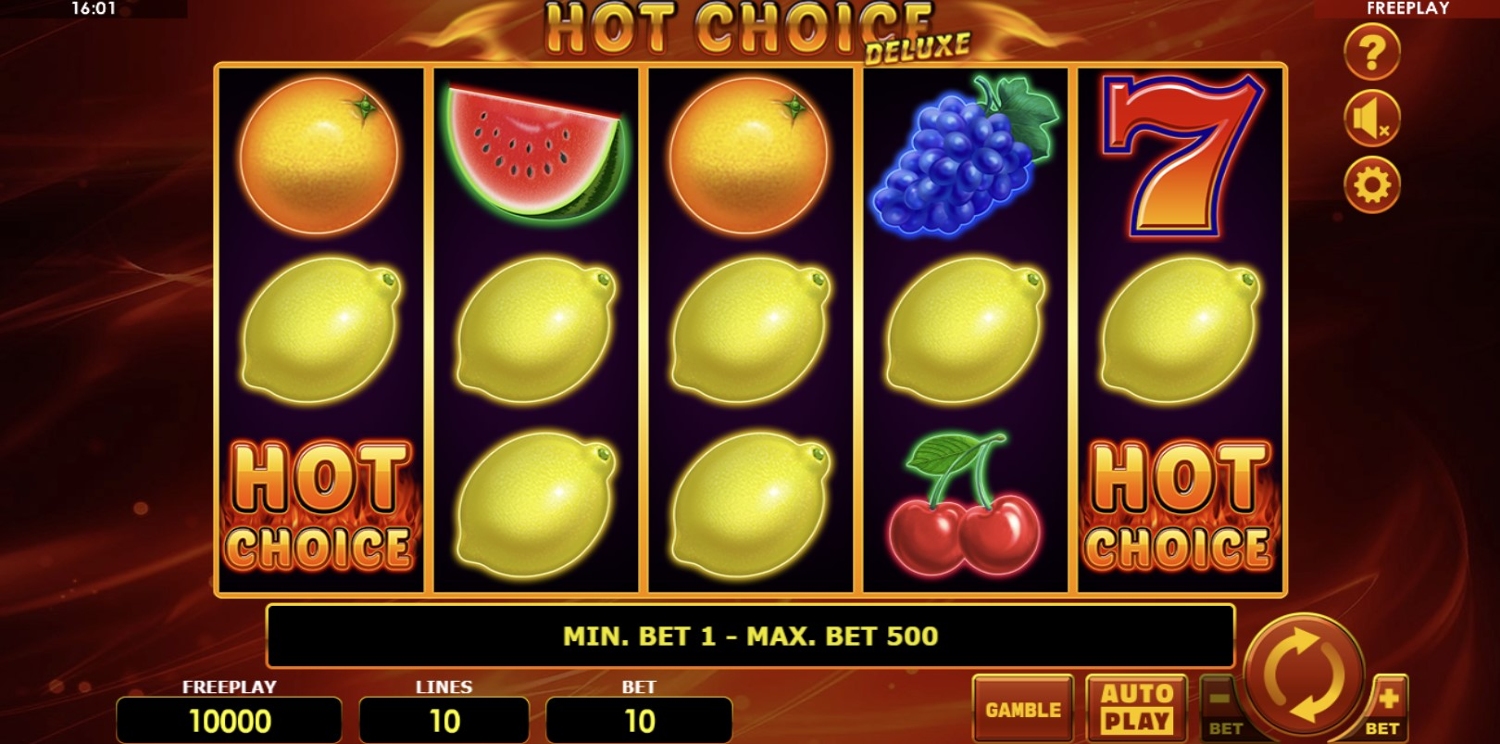 Hot Choice Deluxe Slot Gameplay