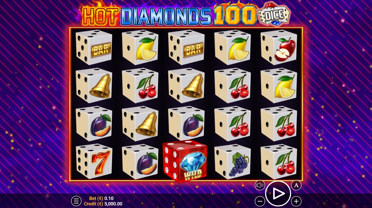 Hot Diamonds 100 Dice Slot Gameplay