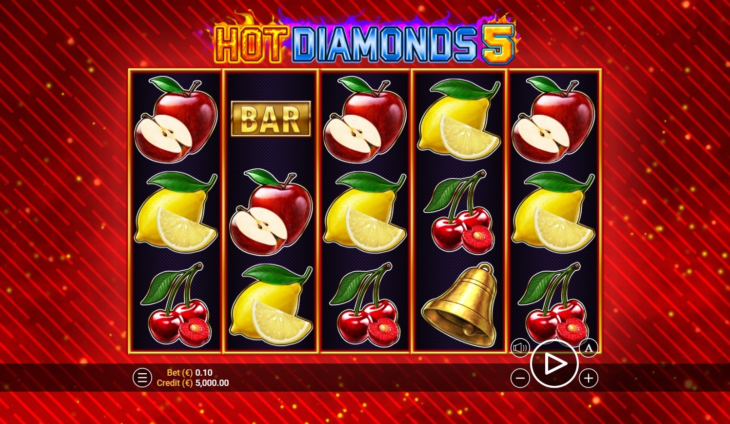 Hot Diamonds 5 Slot Gameplay