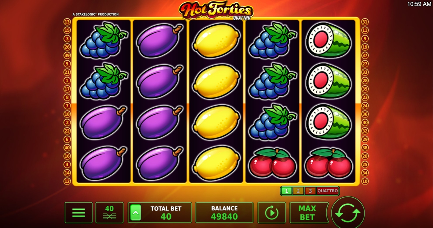 Hot Forties Quattro Slot Gameplay