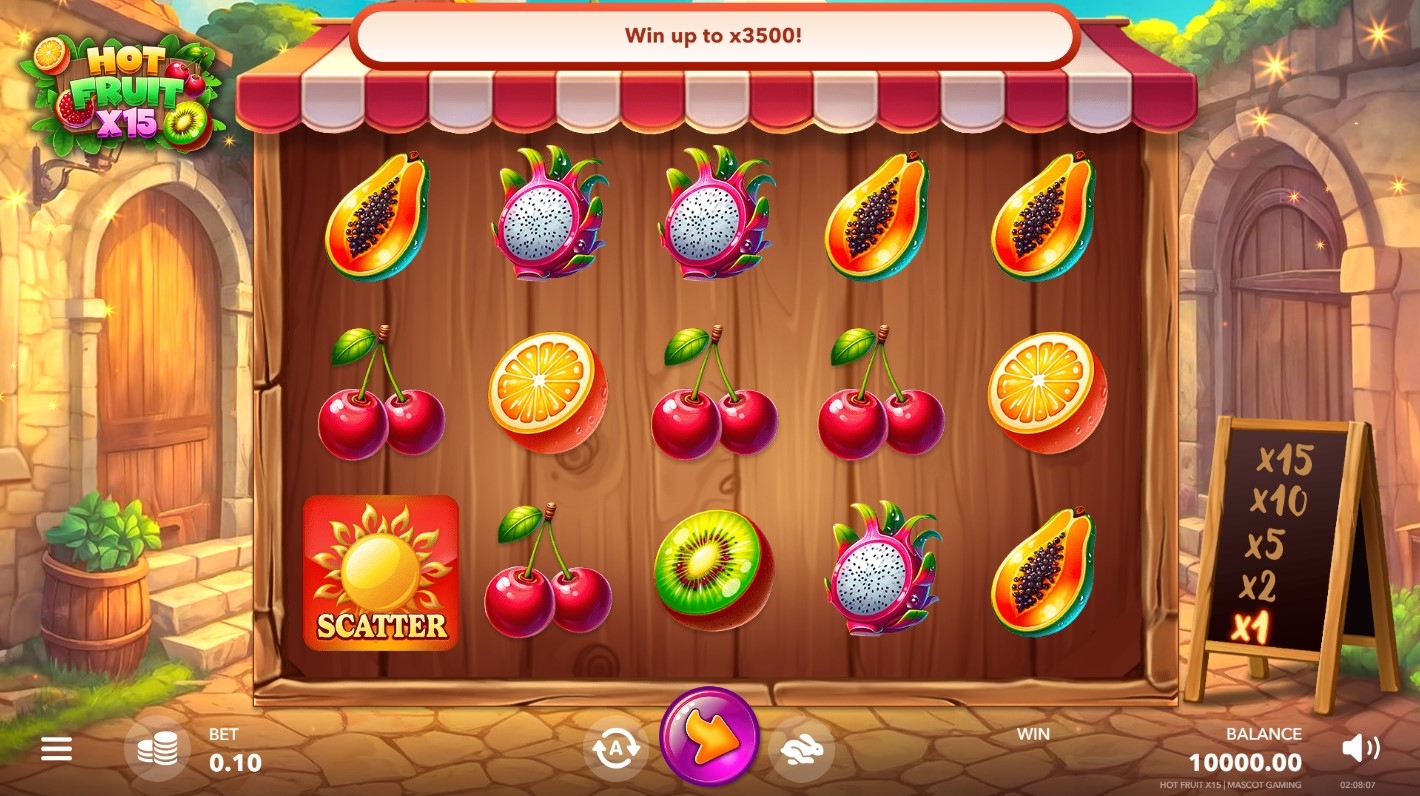 Hot Fruit x15 Slot Gameplay