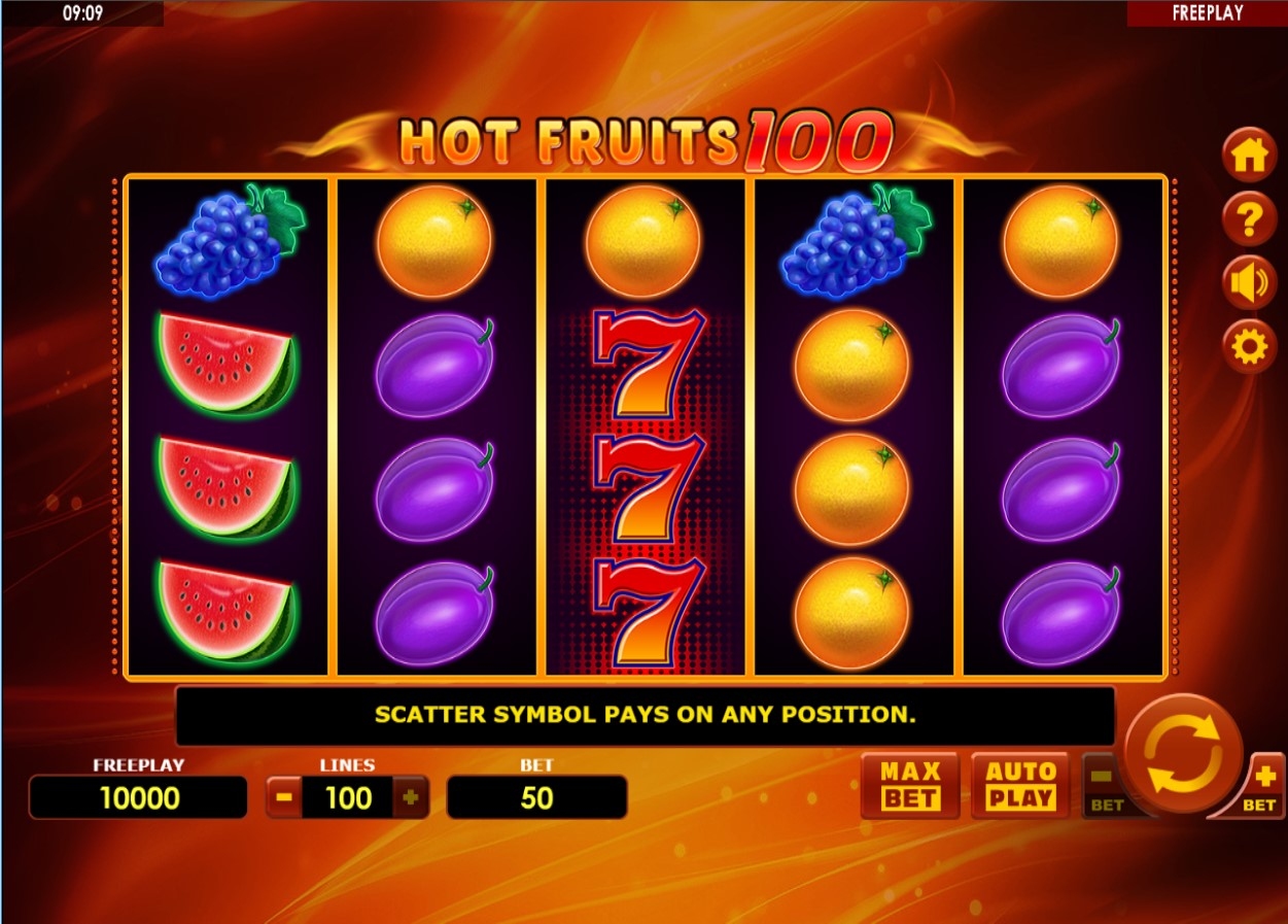 Hot Fruits 100 Slot Gameplay