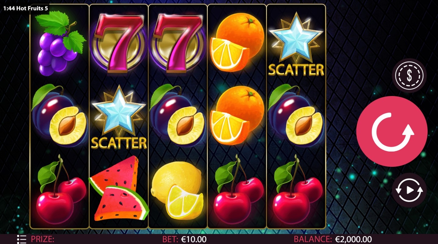 Hot Fruits 5 Slot Gameplay