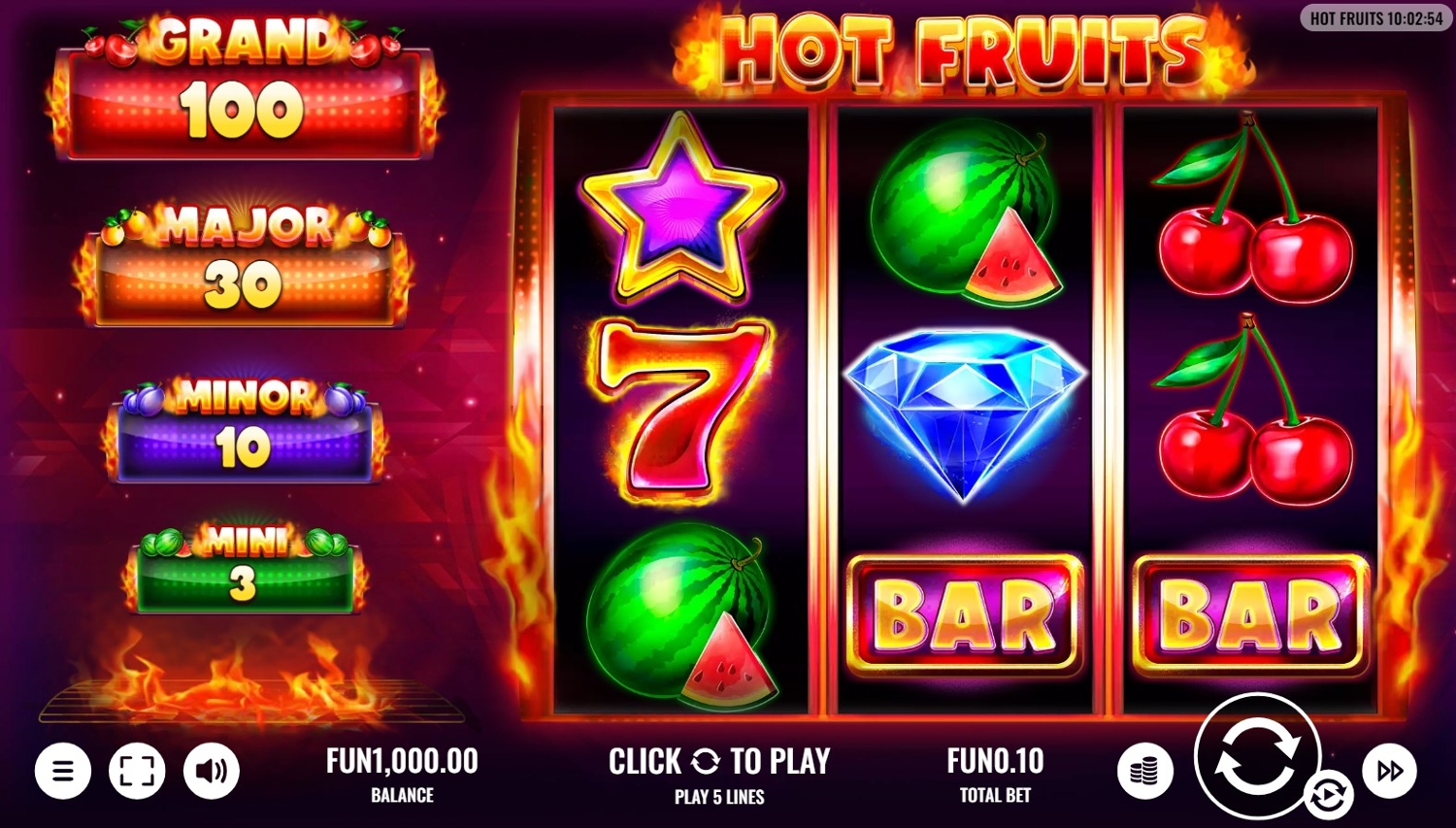 Hot Fruits (Platipus) Slot Gameplay
