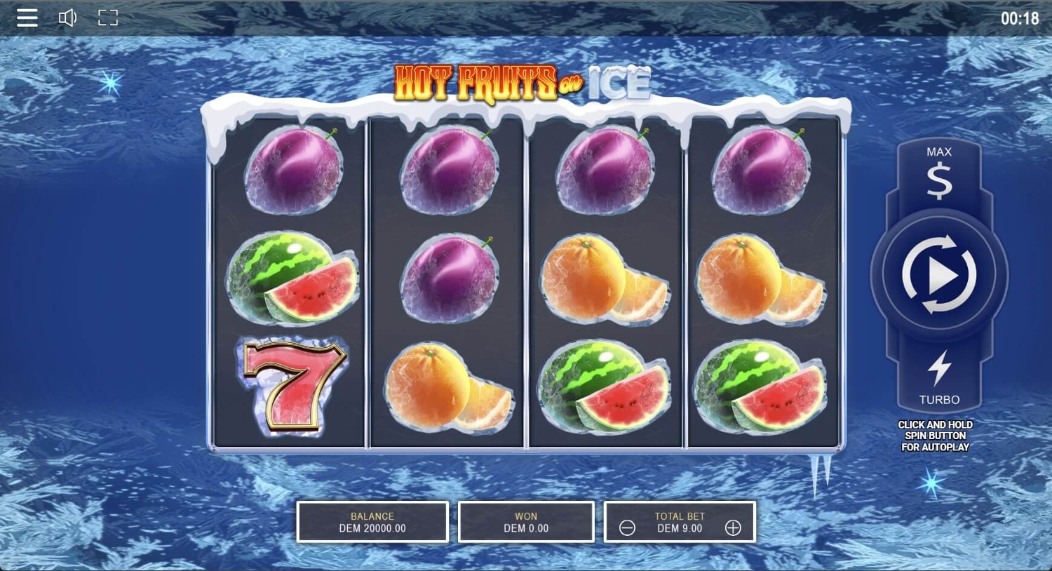 Hot Fruits on Ice Slot Gameplay