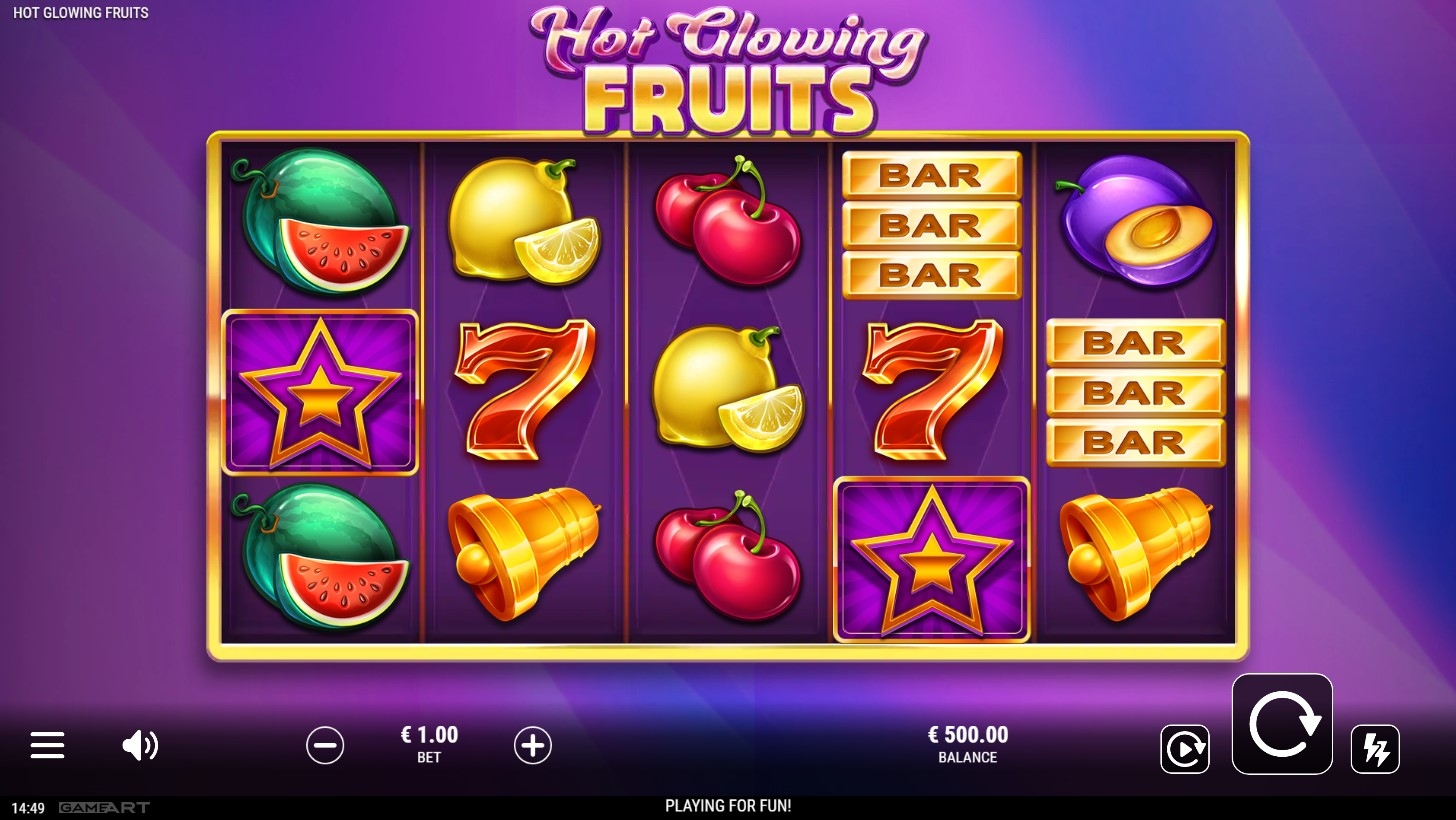 Hot Glowing Fruits Slot Gameplay