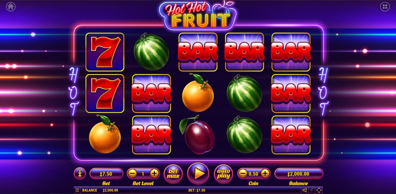 Hot Hot Fruit Slot Gameplay
