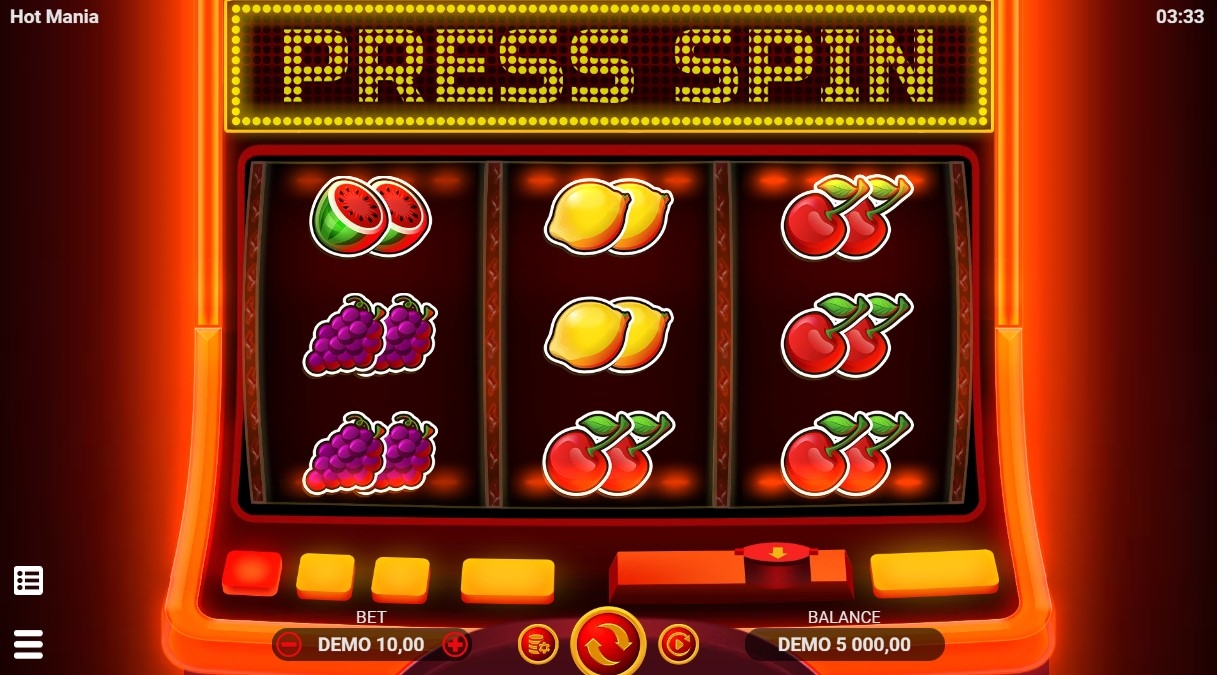 Hot Mania Slot Gameplay