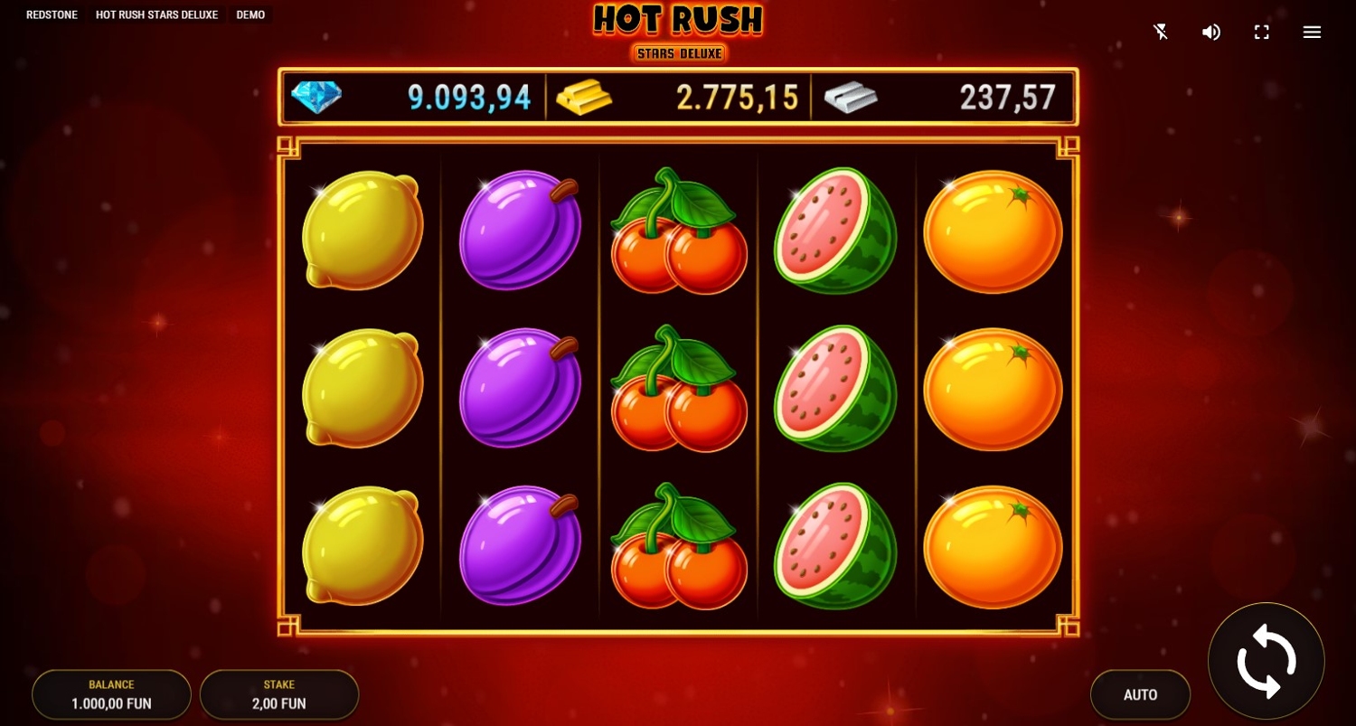 Hot Rush Stars Deluxe Slot Gameplay