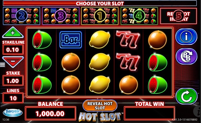Hot Slot Slot Gameplay