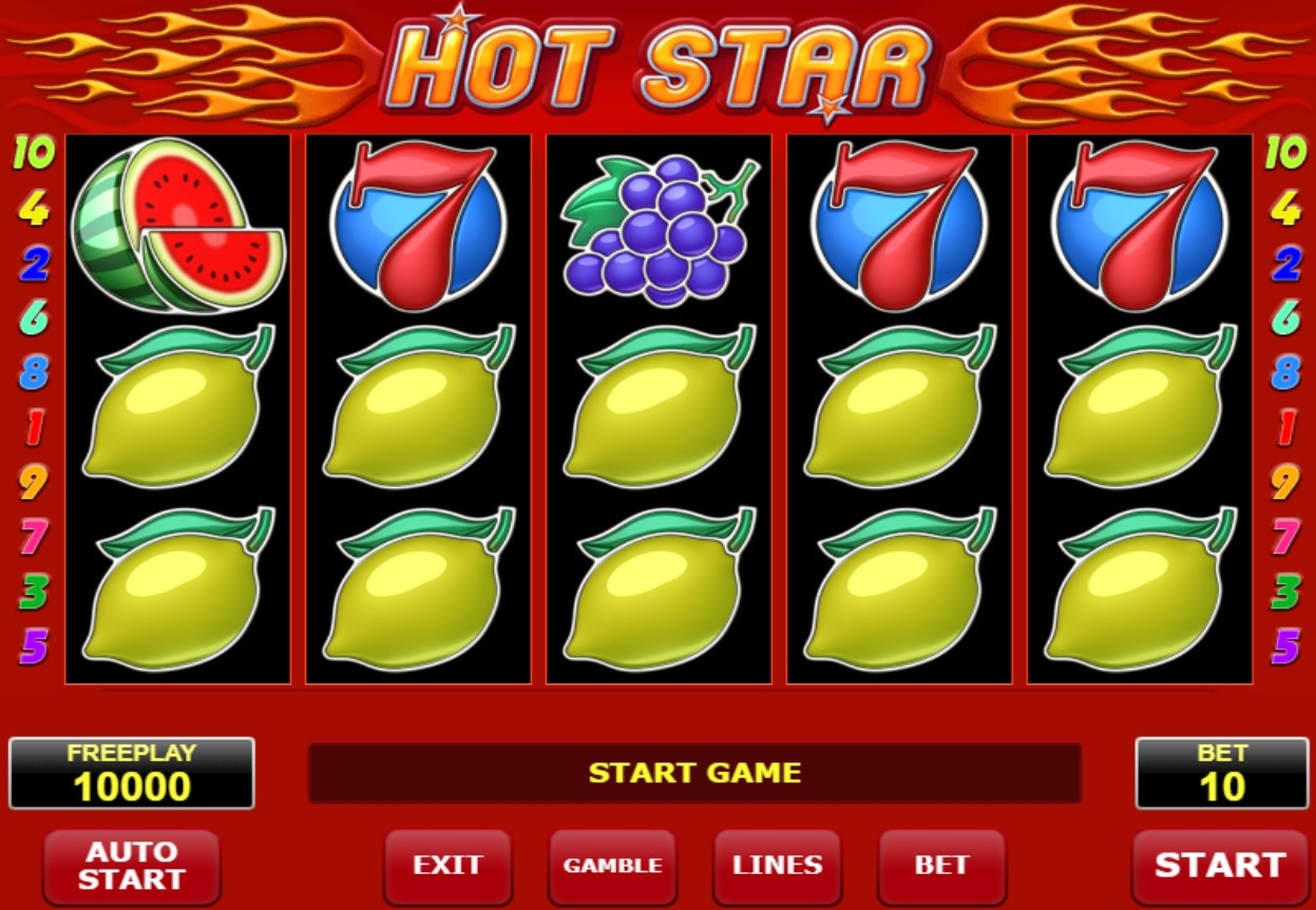 Hot Star Slot Gameplay