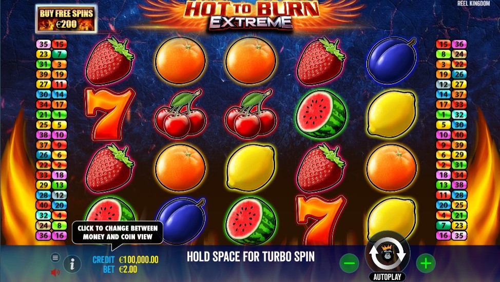 Hot to Burn Extreme Slot Gameplay
