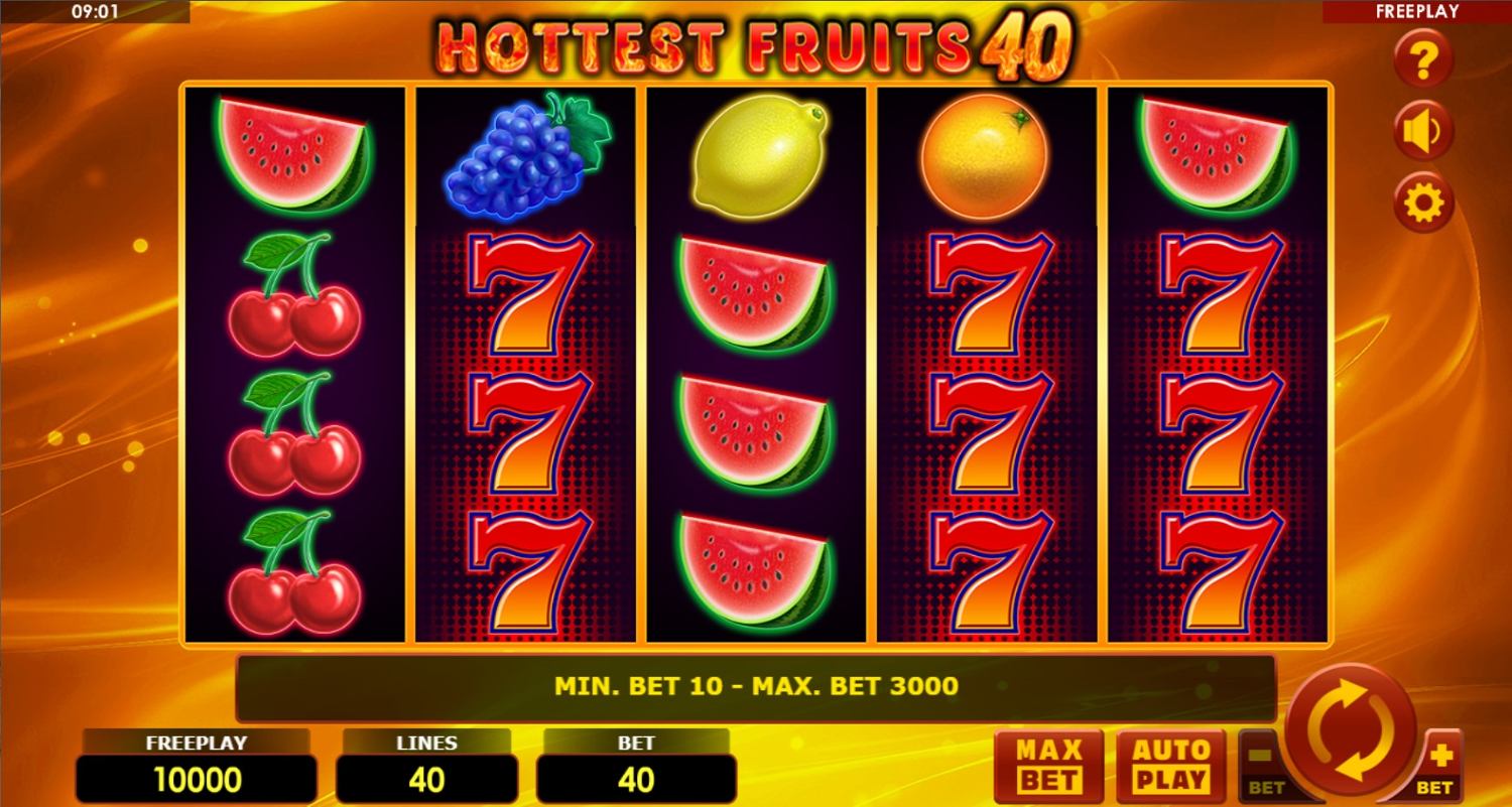 Hottest Fruits 40 Slot Gameplay