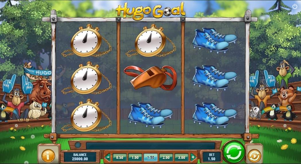 Hugo Goal Slot Gameplay
