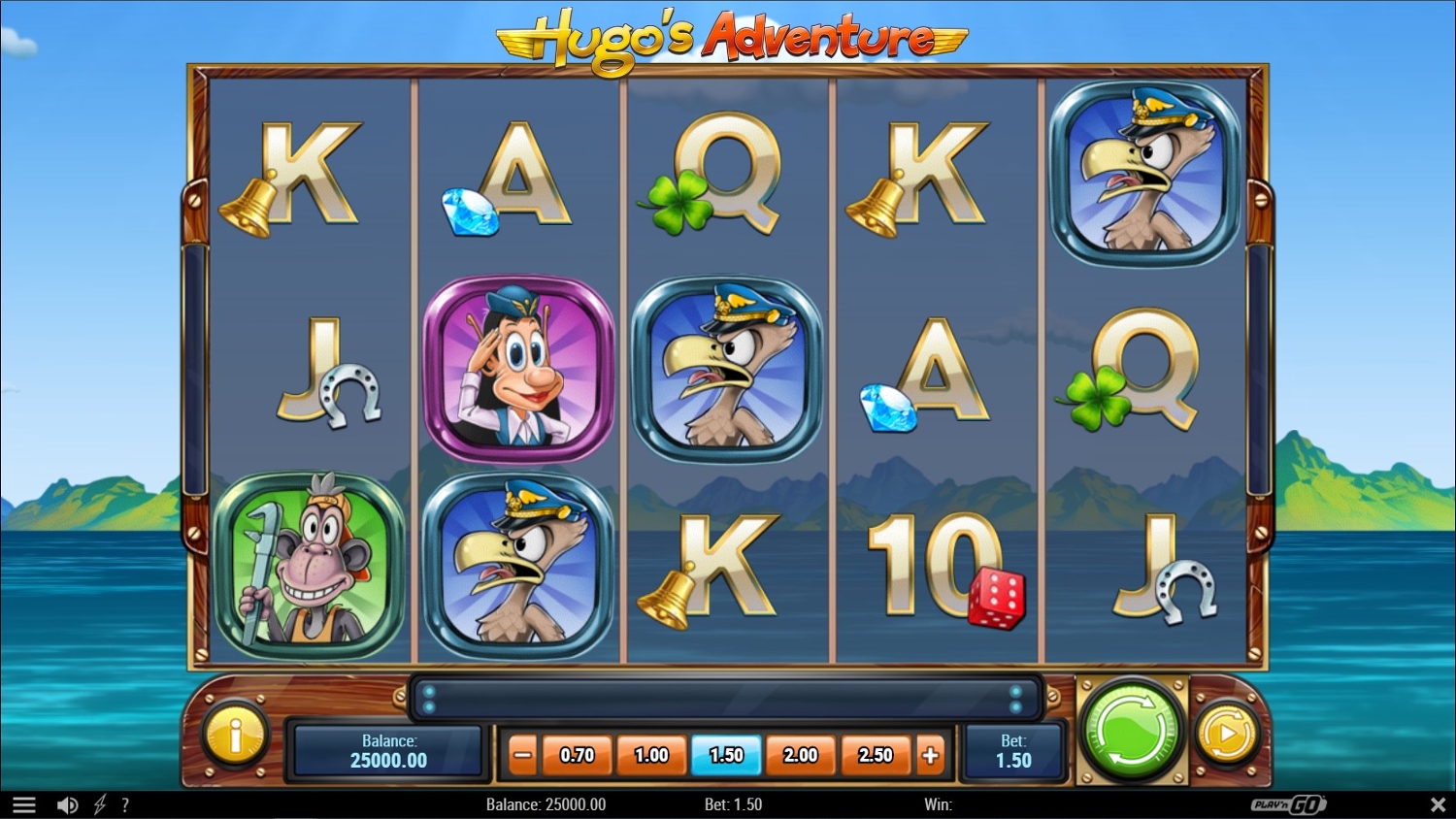 Hugo's Adventure Slot Gameplay