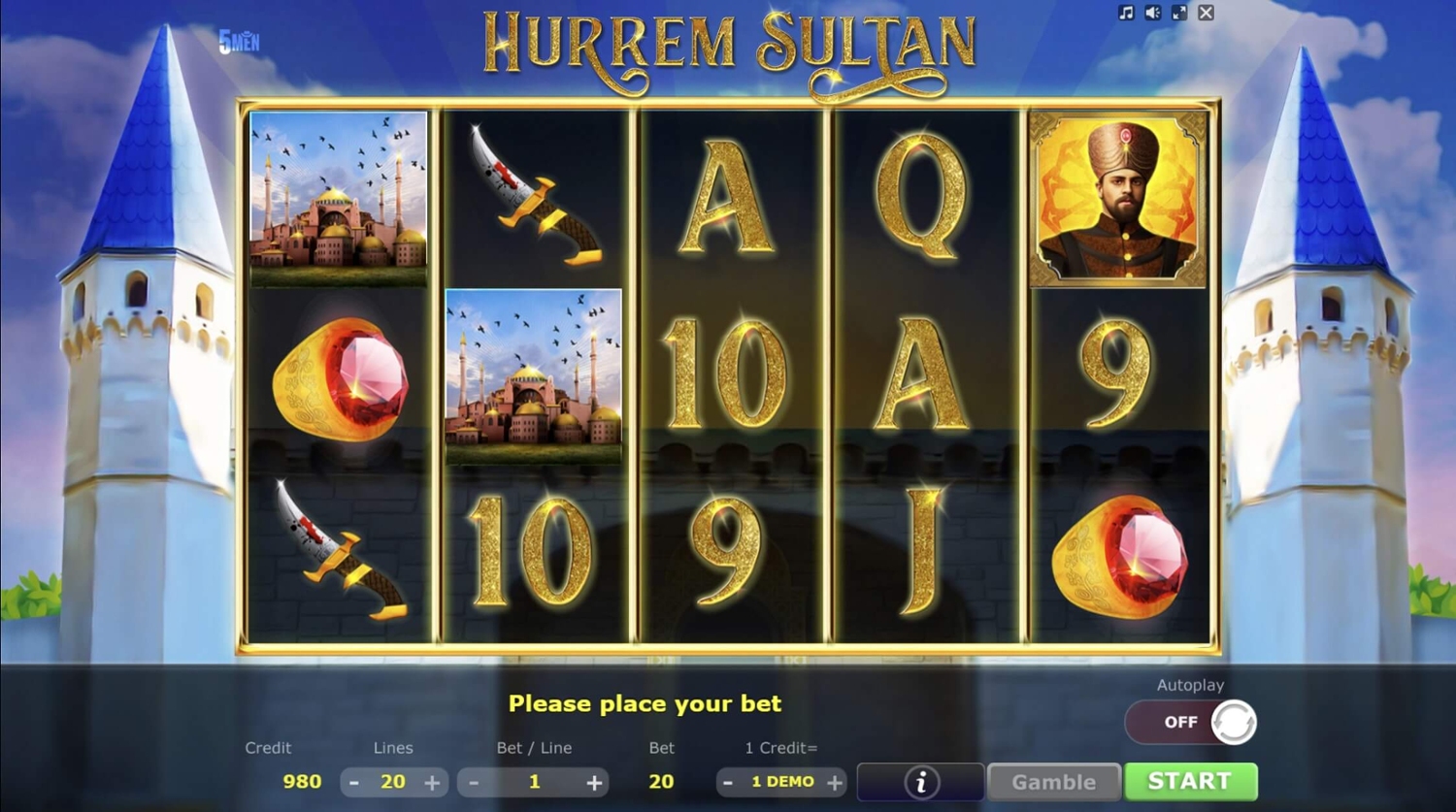 Hurrem Sultan Slot Gameplay