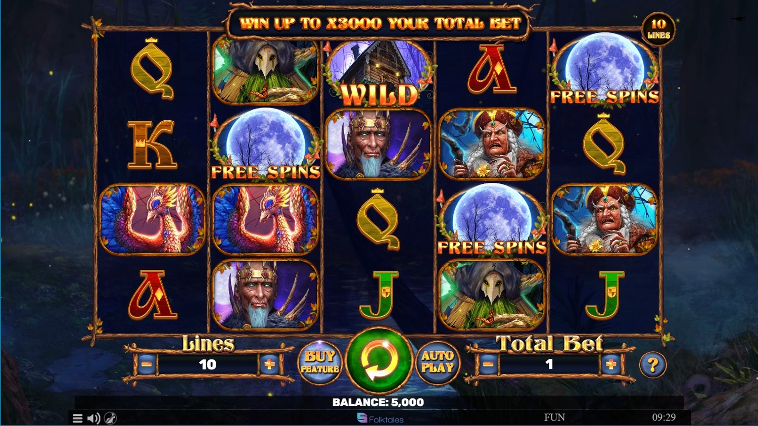 Hut With Chicken Legs Slot Gameplay