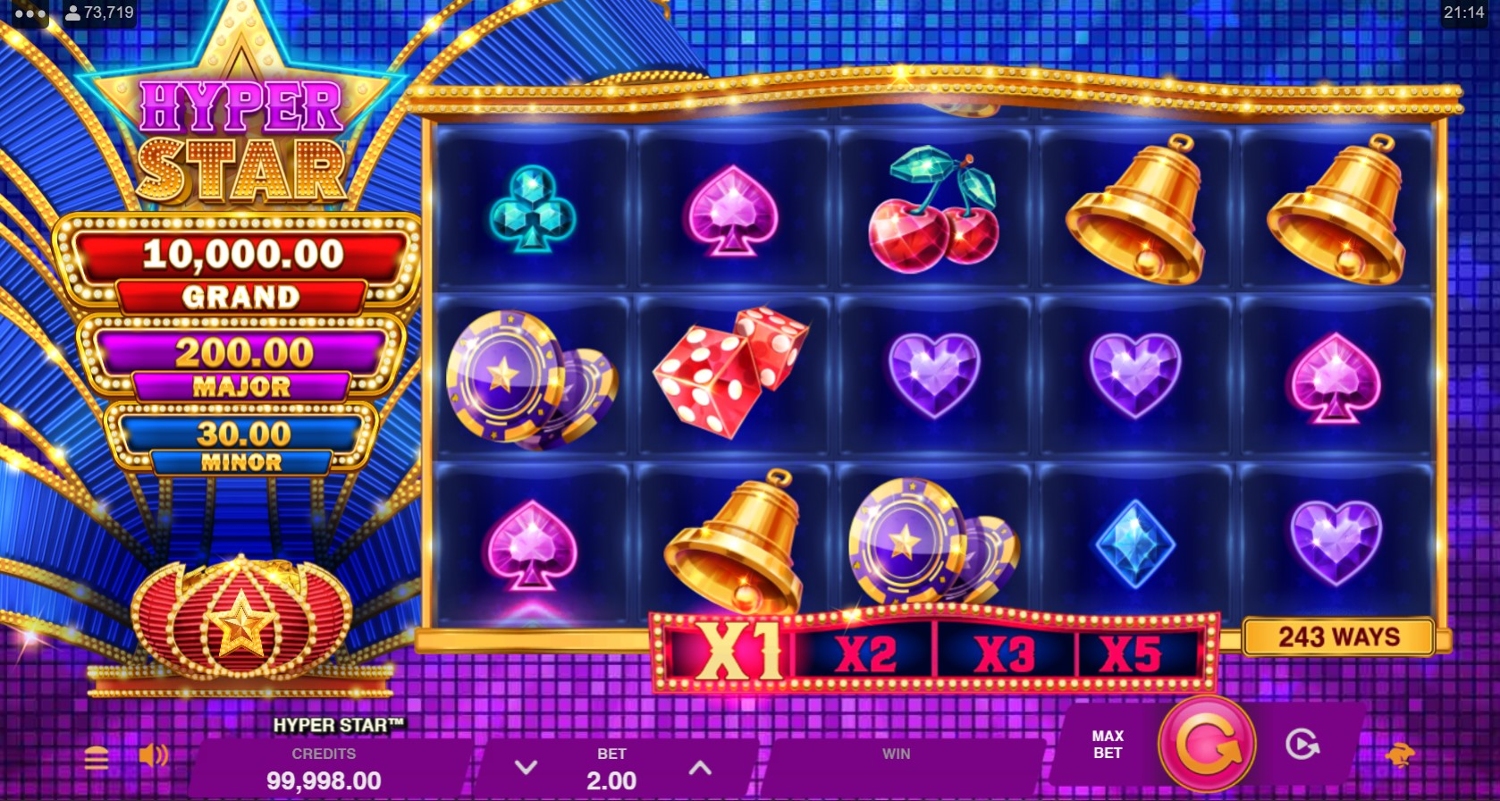 Hyper Star Slot Gameplay