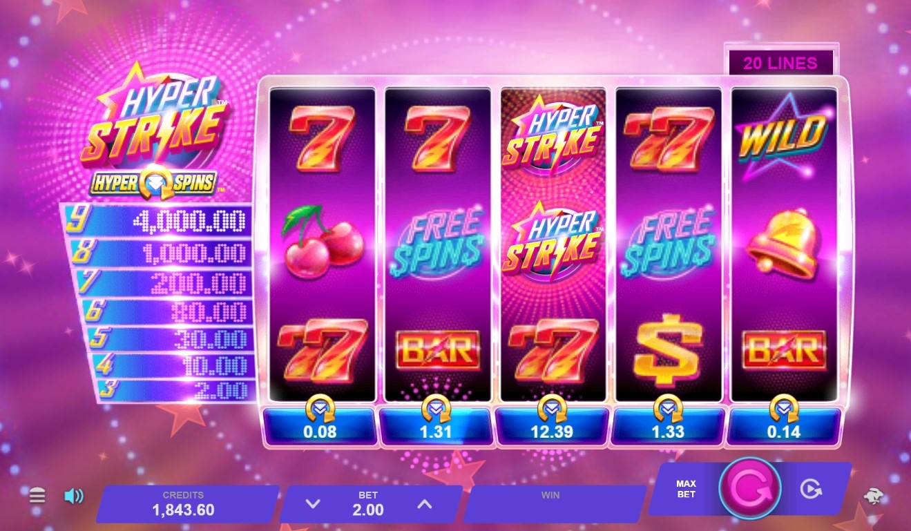 Hyper Strike HyperSpins Slot Gameplay