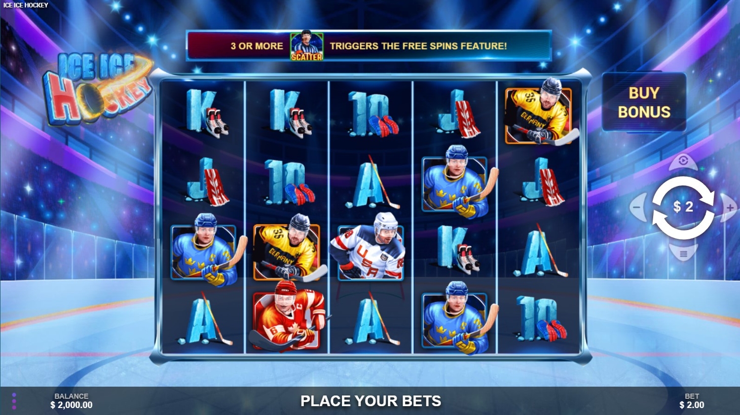 Ice Ice Hockey Slot Gameplay