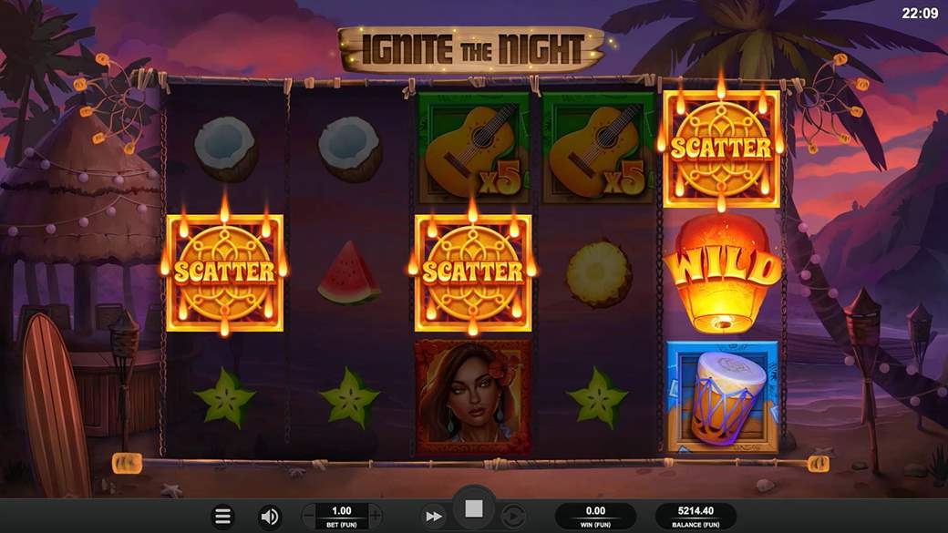 Ignite the Night Slot Gameplay