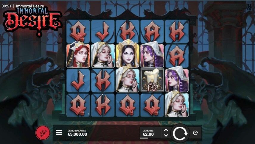 Immortal Desire Slot Gameplay