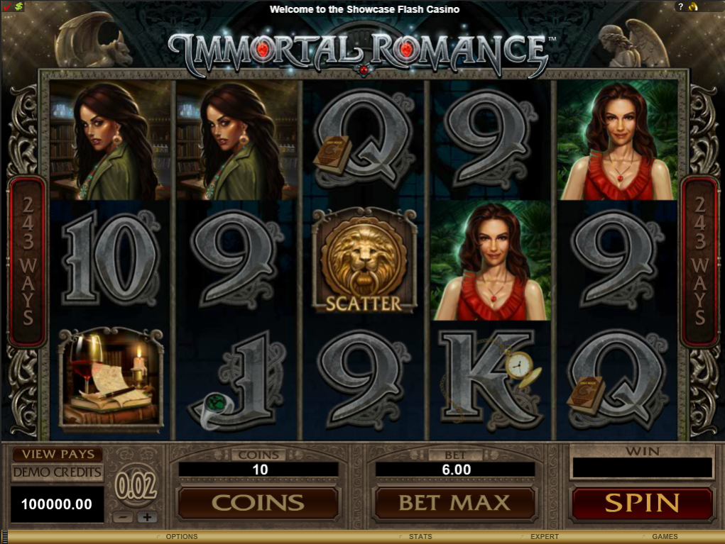 Immortal Romance Slot Gameplay