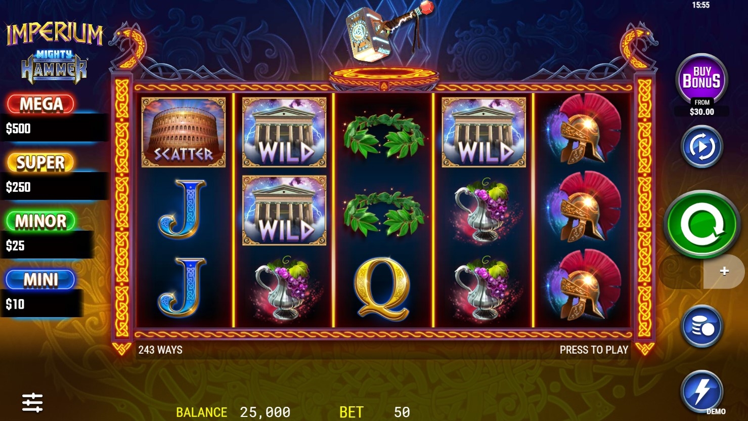 Imperium Mighty Hammer Slot Gameplay