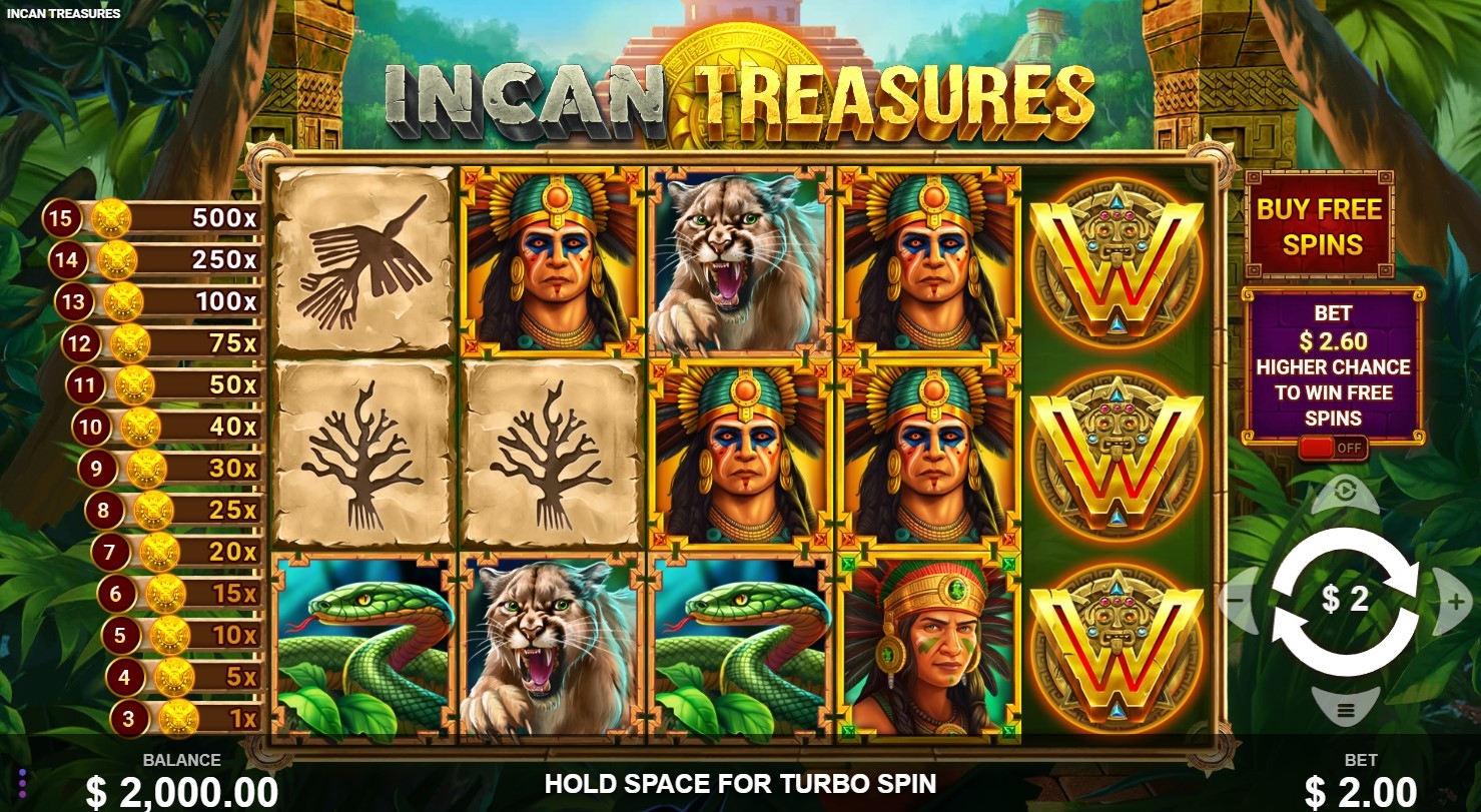 Incan Treasures Slot Gameplay