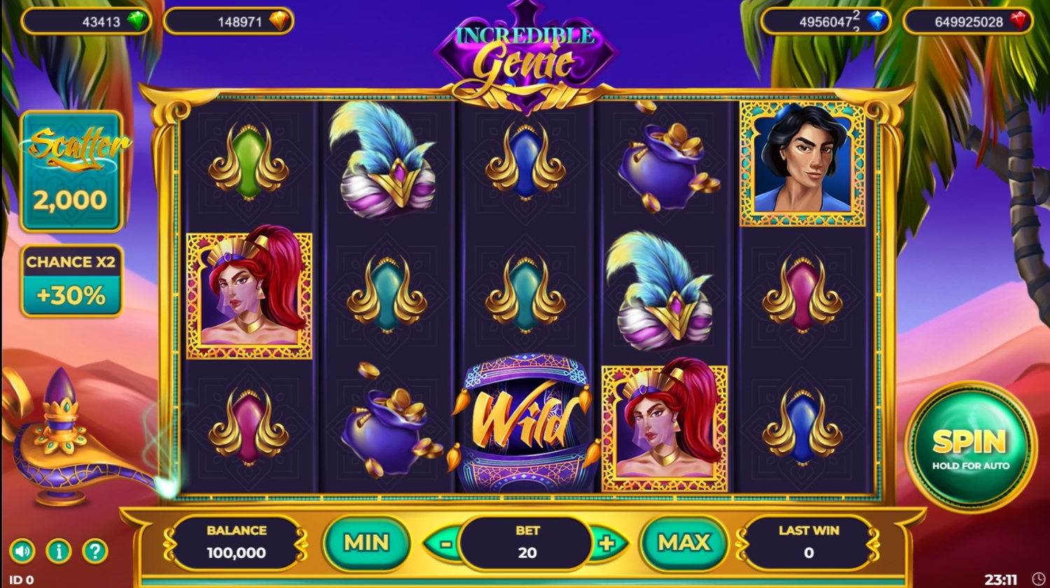 Incredible Genie Slot Gameplay