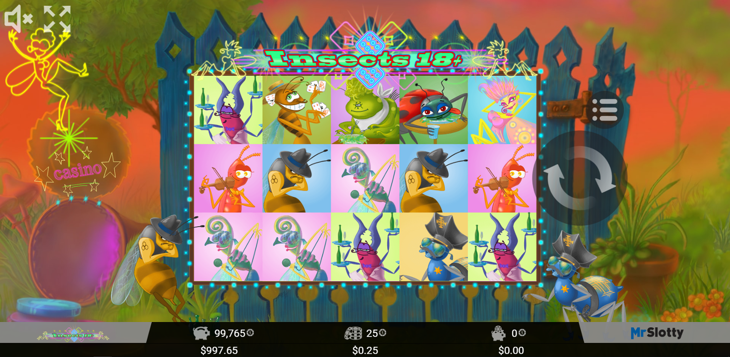 Insects 18 Slot Gameplay