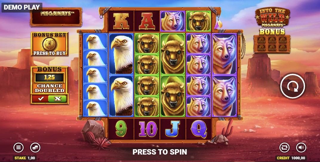 Into The Wild Megaways Slot Gameplay