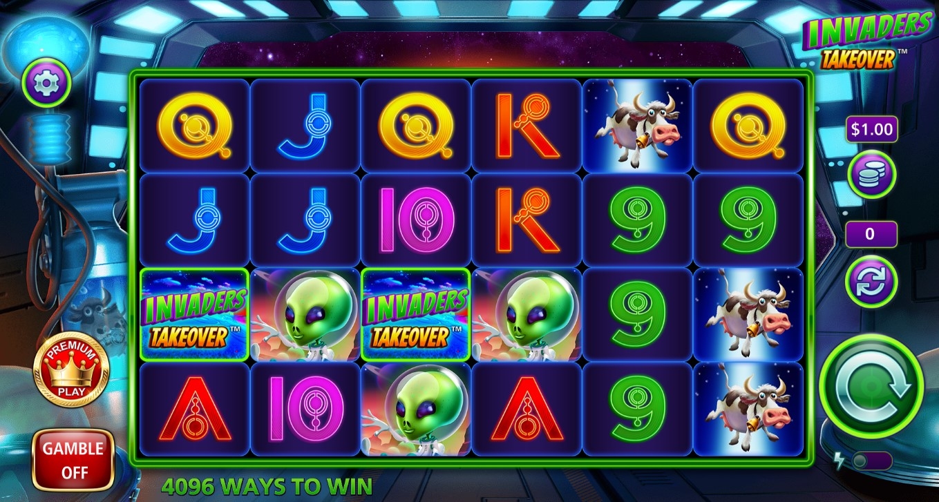 Invaders Takeover Slot Gameplay