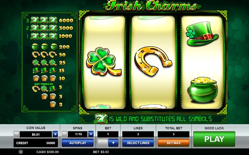 Irish Charms Slot Gameplay