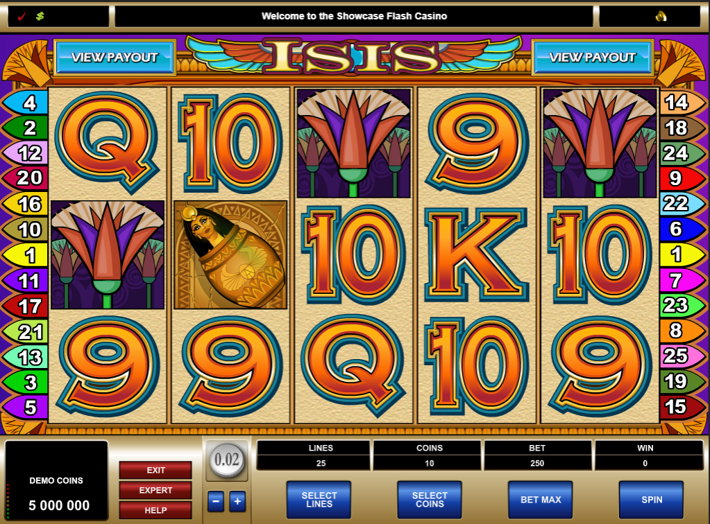 Isis Slot Gameplay