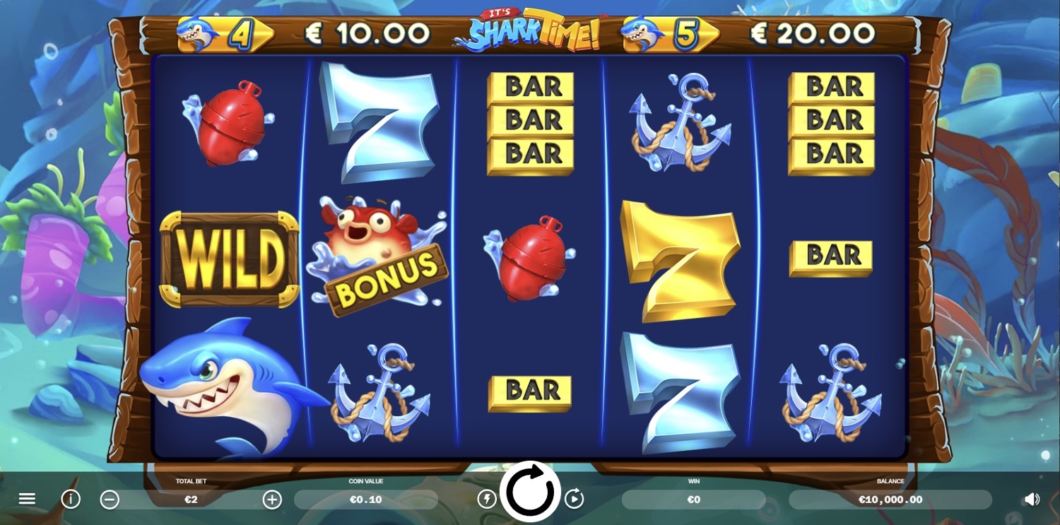 It's Shark Time Slot Gameplay